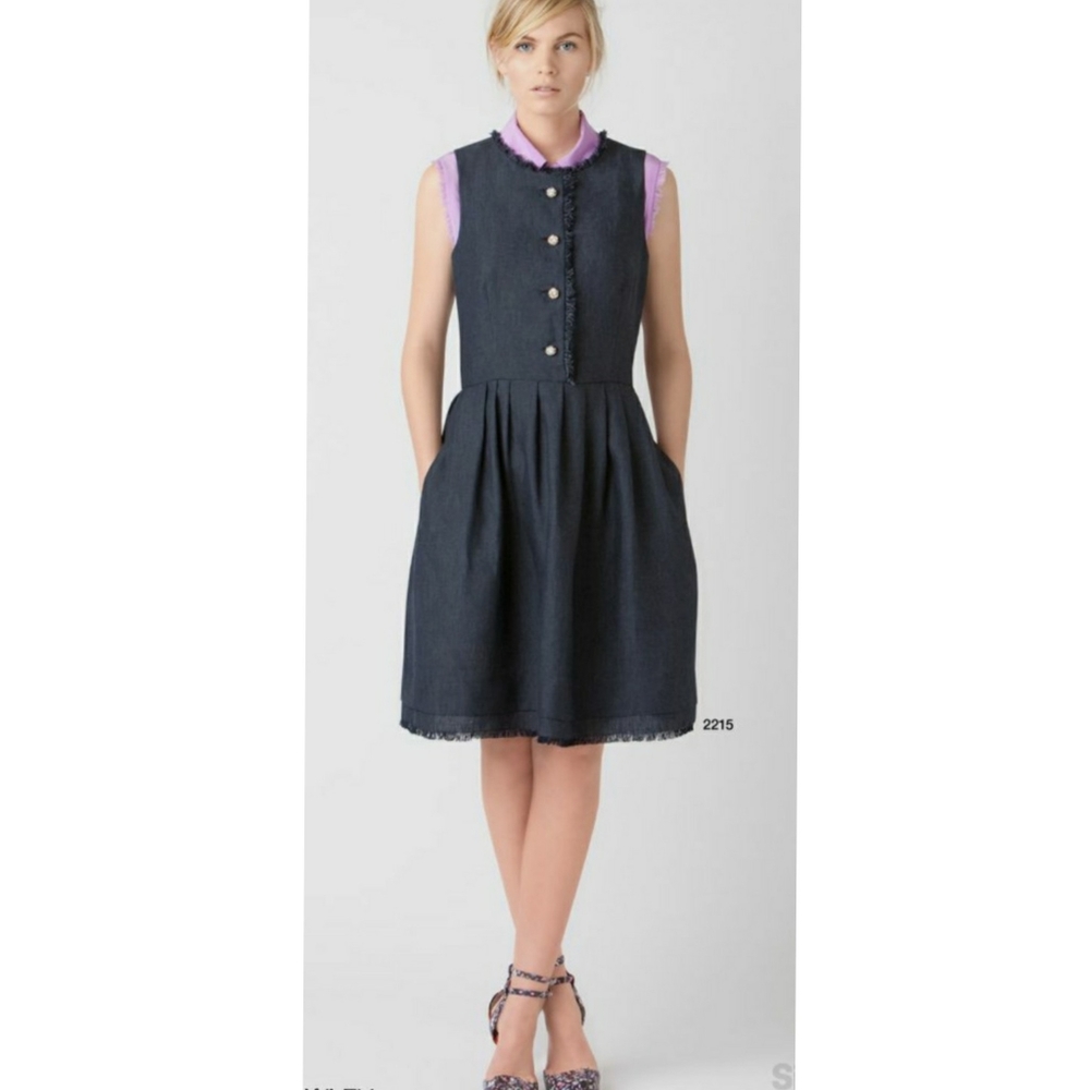 CYNTHIA ROWLEY 100% Linen/Silk A-Line Dress